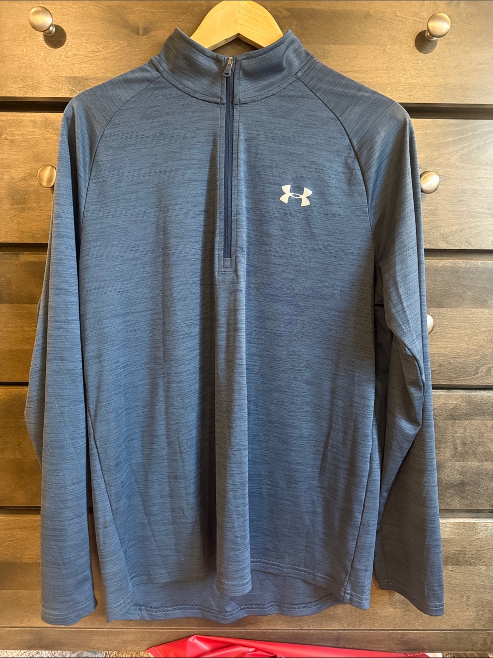 Under Armour Men's Heather Navy Quarter-Zip Performance Jacket